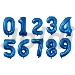32inch Number Foil Balloons Blue Helium Balloons 0-9