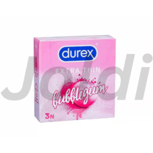 Durex Extra Thin Bubblegum Condoms 3Pcs