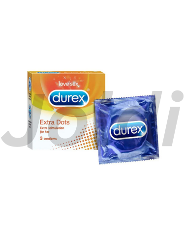 Durex Extra Dots Condoms 3Pcs