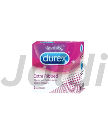 Durex Extra Ribbed Condoms – 3Pcs