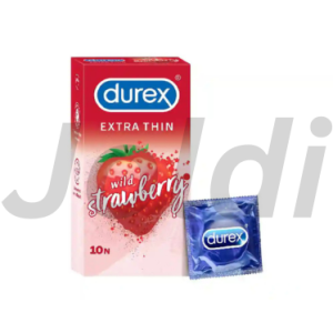Durex Extra Thin Strawberry Condoms 10Pcs