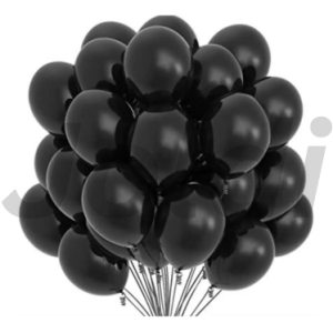 Black Monty Balloon 50Pcs