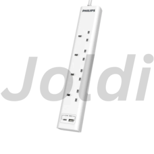 Philips Chp4141wa Slash 89 Power Multiplier 4 Way Extension Socket With 2 Usb Port