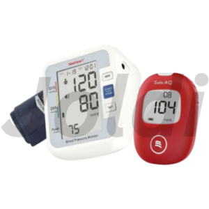 Sinocare Blood Pressure Monitor and Sinocare Safe AQ Smart Blood Glucose Meter COMBO PACK